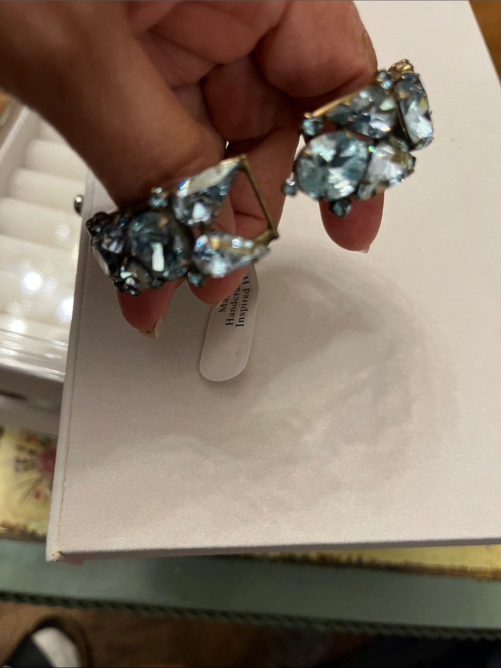 Sorrelli Light Blue Crystal Stretch Bracelet - Picture 6 of 9